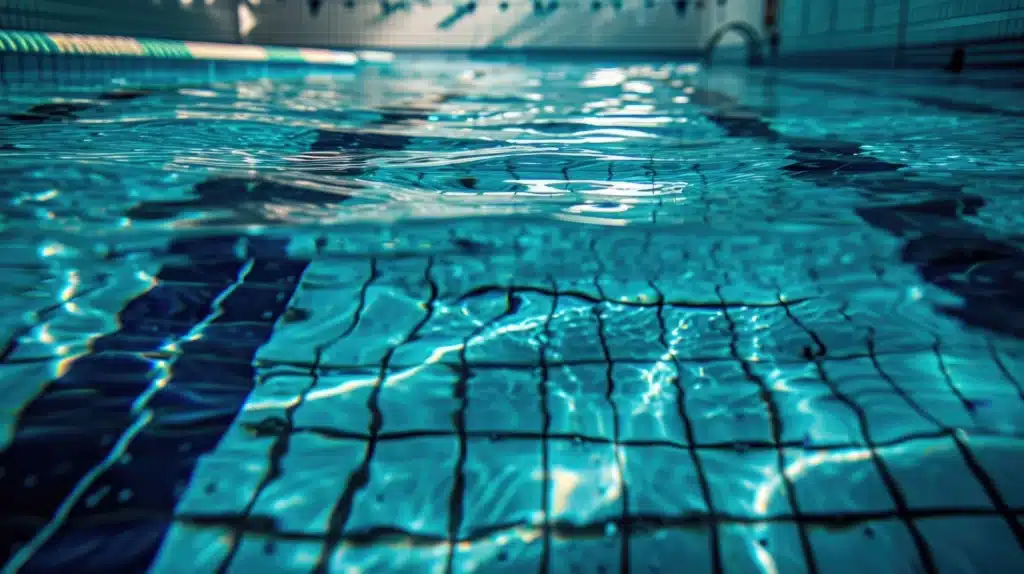 gros plan sur une piscine ERP